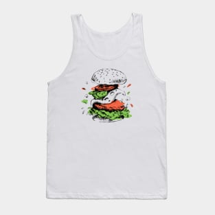 Flying Burger Tank Top